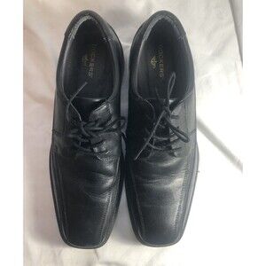 Dockers Dress Shoes Black Leather  Mens Size 11M Lace-Up Square Toe